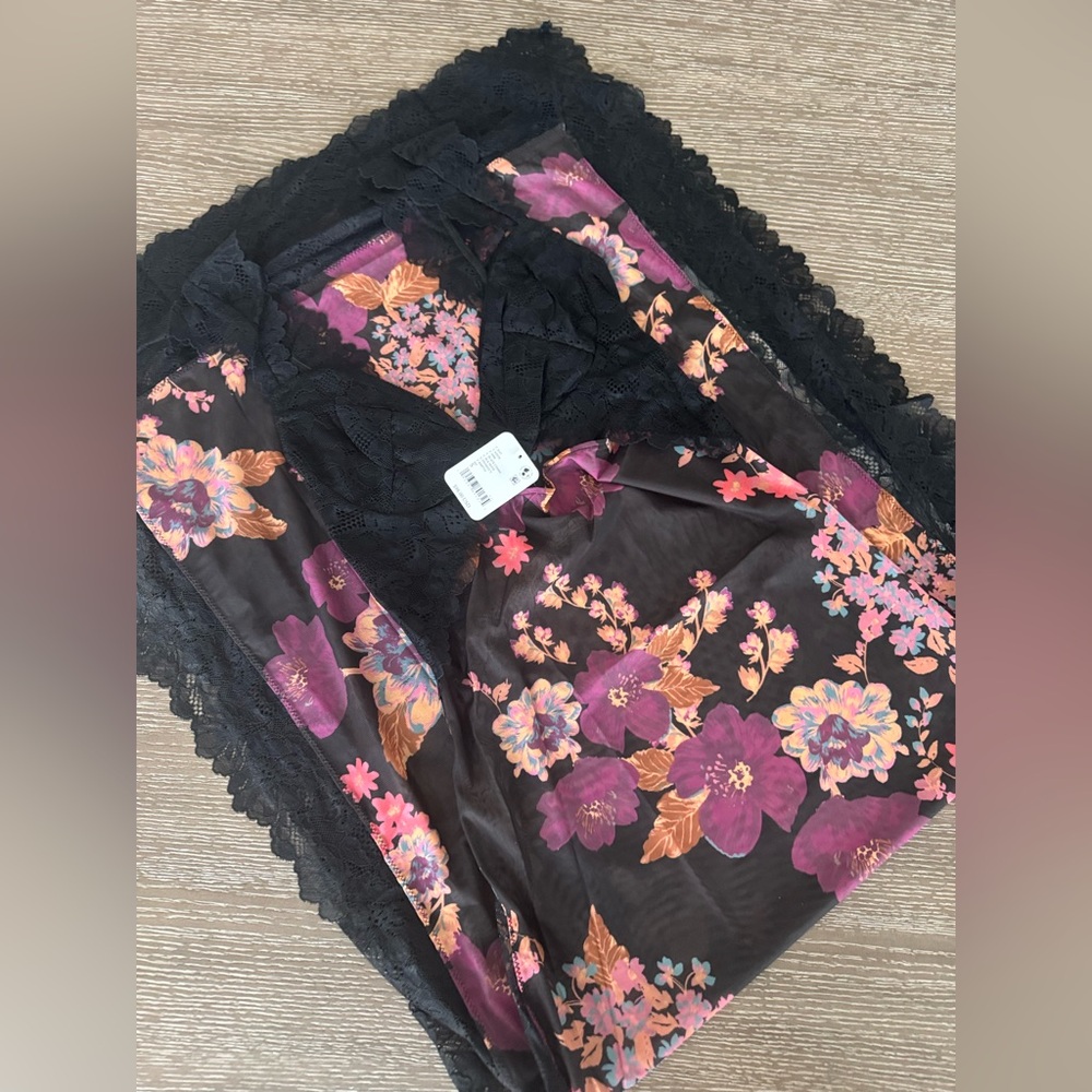 🎉LAST CHANCE🎉Free People Suddenly Fine Maxi Slip Black Combo - Picture 6 of 14